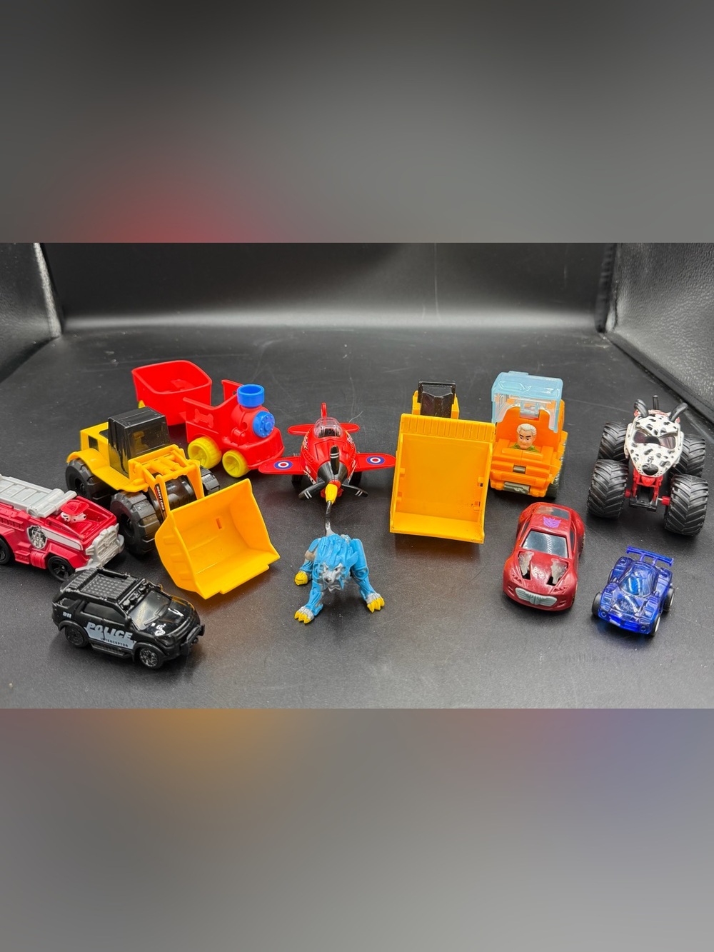 Lot of Various Mixed Kid Toy Cars and Toy Figurines